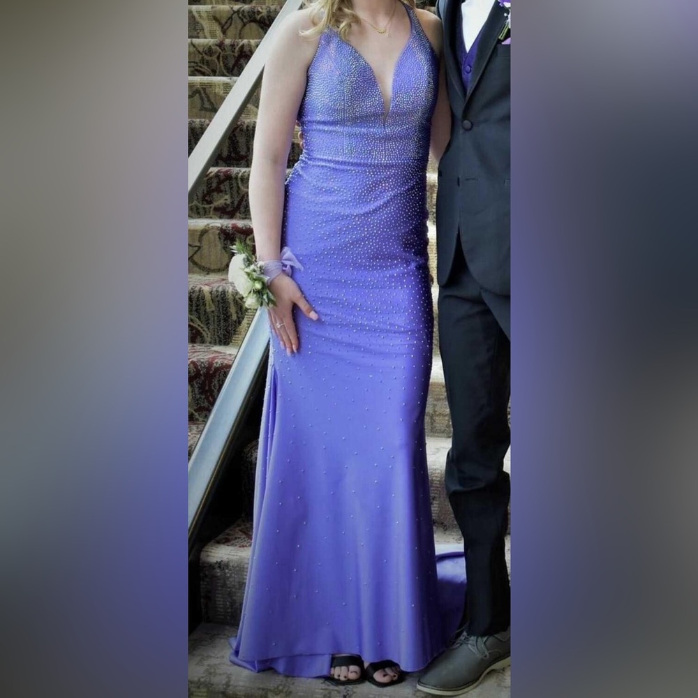 Purple grape prom dress size 4